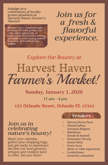 Farmer&#39;s Market Poster (Project)