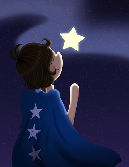 The Wishing Star Illustration (Program Final Project)